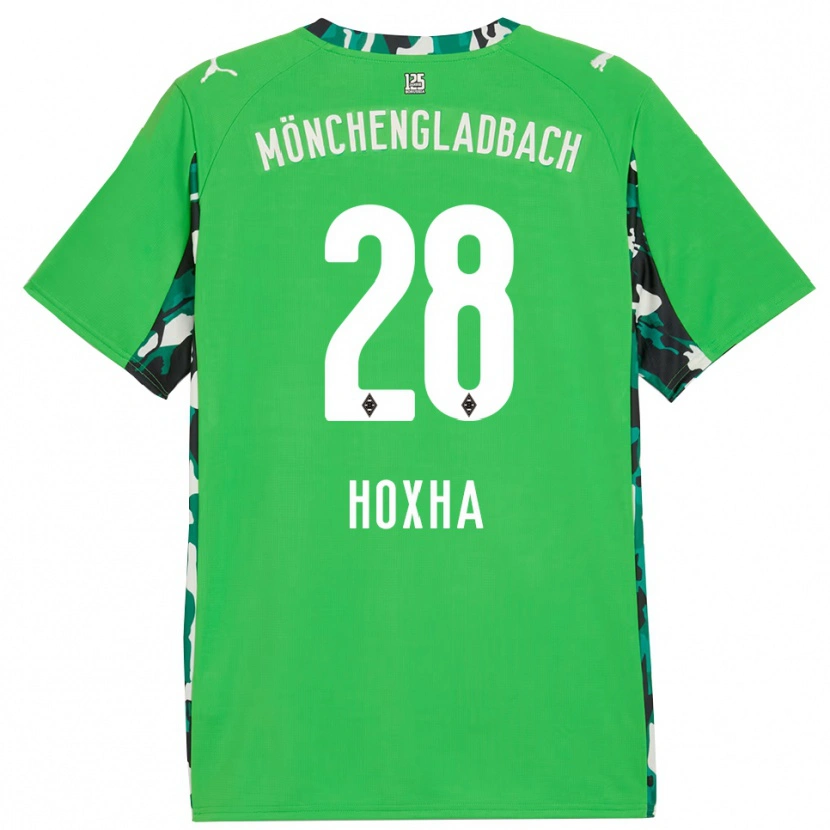 Danxen Dámské Flavjo Hoxha #28 Zelená Černá Daleko Hráčské Dresy 2025/26 Dres