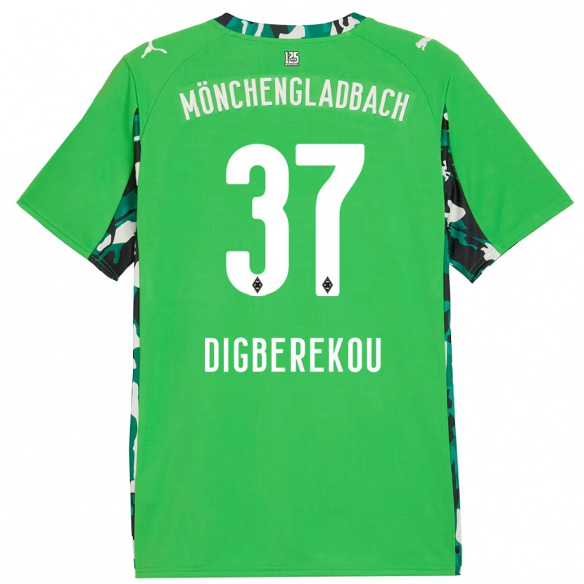 Danxen Dámské Ibrahim Digberekou #37 Zelená Černá Daleko Hráčské Dresy 2025/26 Dres