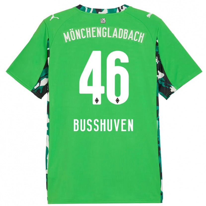 Danxen Dámské Alina Busshuven #46 Zelená Černá Daleko Hráčské Dresy 2025/26 Dres