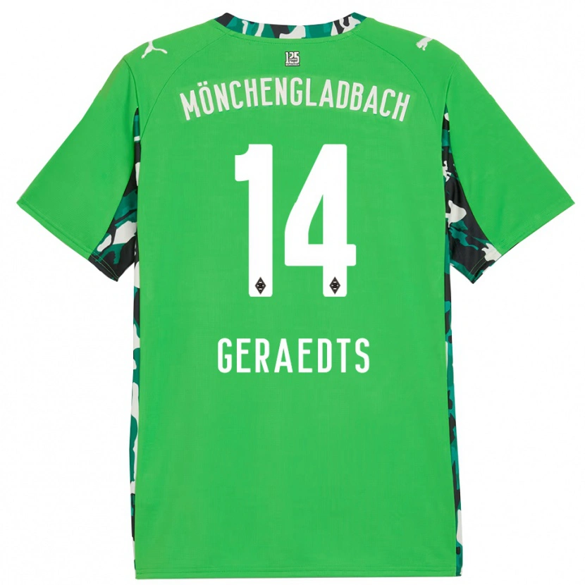 Danxen Dámské Kelsey Geraedts #14 Zelená Černá Daleko Hráčské Dresy 2025/26 Dres