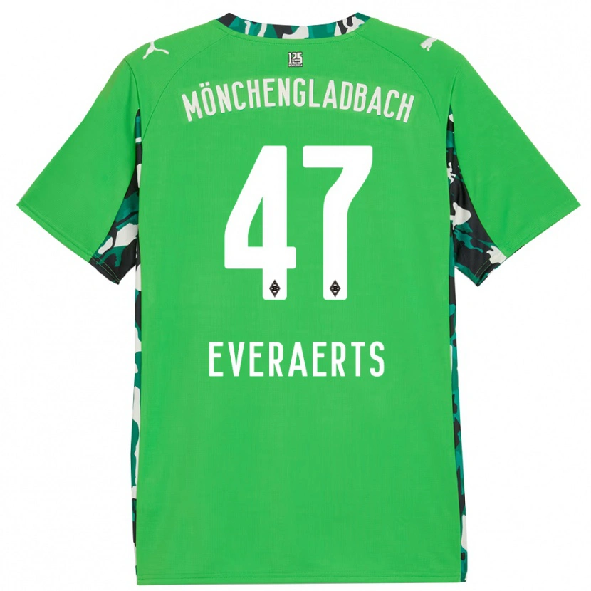 Danxen Dámské Kim Everaerts #47 Zelená Černá Daleko Hráčské Dresy 2025/26 Dres