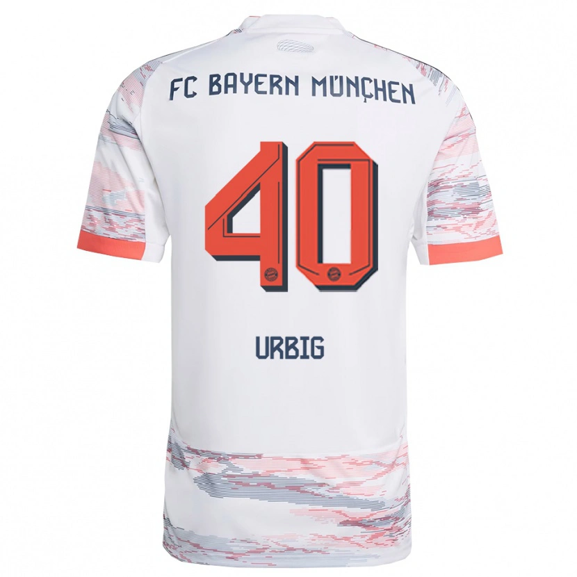Danxen Dámské Jonas Urbig #40 Bílá Šedá Daleko Hráčské Dresy 2025/26 Dres