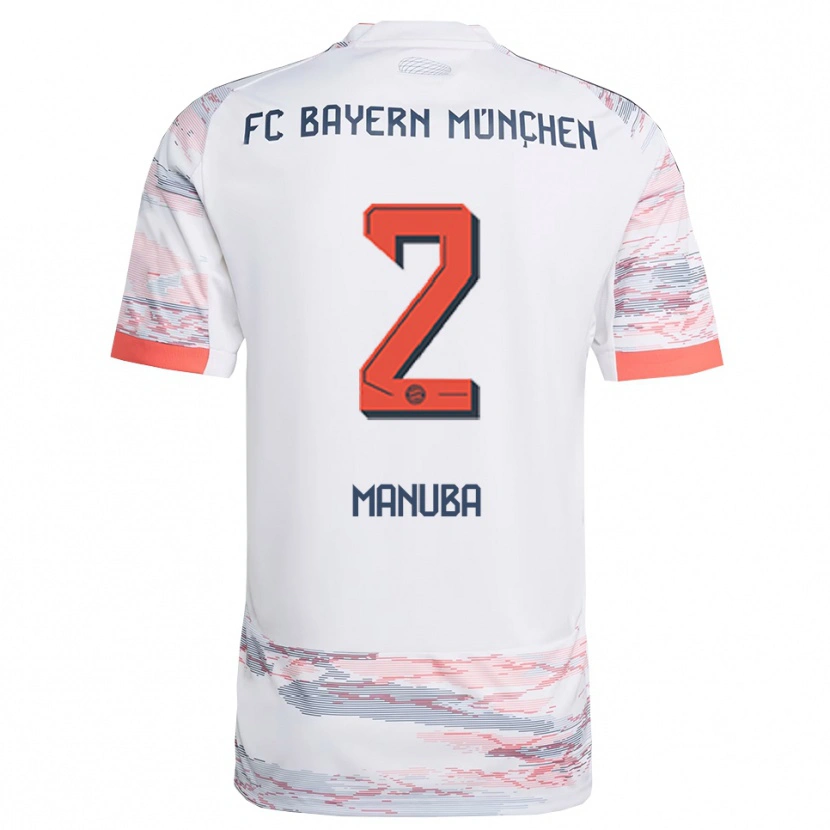 Danxen Dámské Vincent Manuba #2 Bílá Šedá Daleko Hráčské Dresy 2025/26 Dres