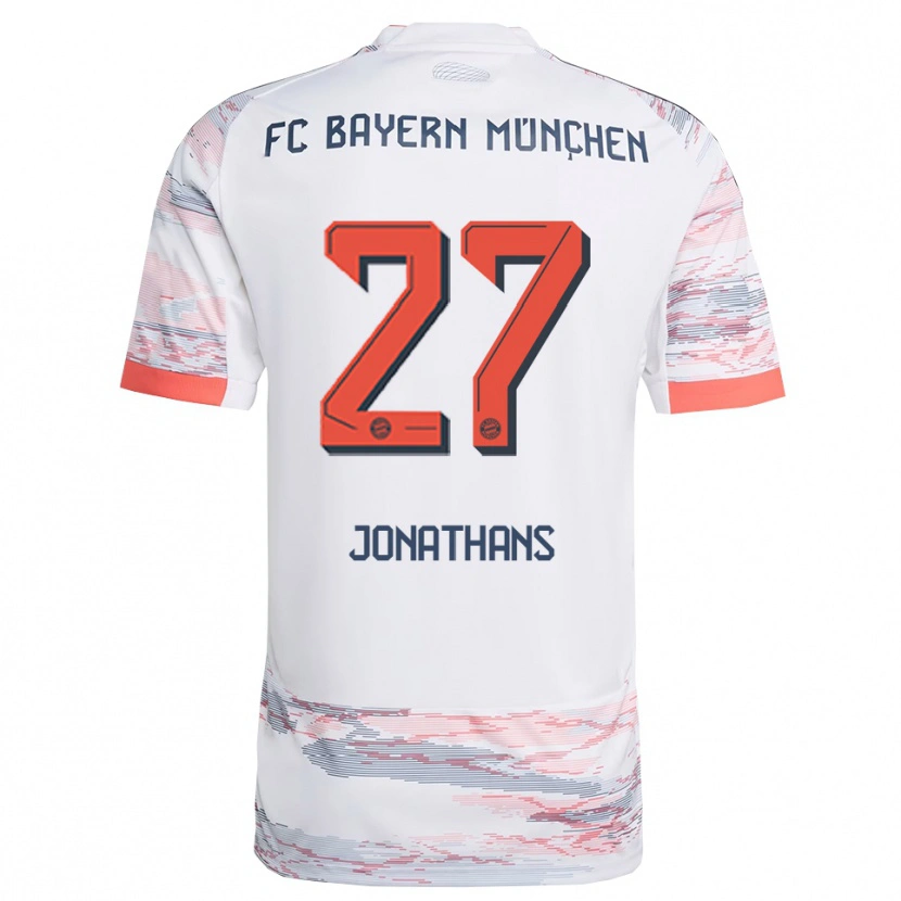 Danxen Dámské David Jonathans #27 Bílá Šedá Daleko Hráčské Dresy 2025/26 Dres