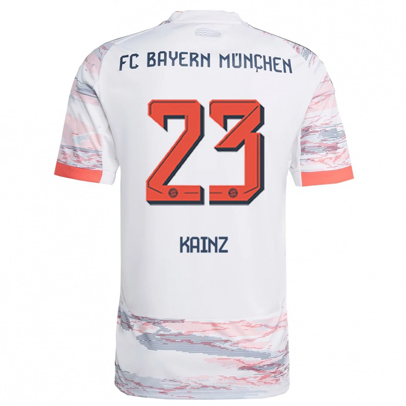 Danxen Dámské Manuel Kainz #23 Bílá Šedá Daleko Hráčské Dresy 2025/26 Dres