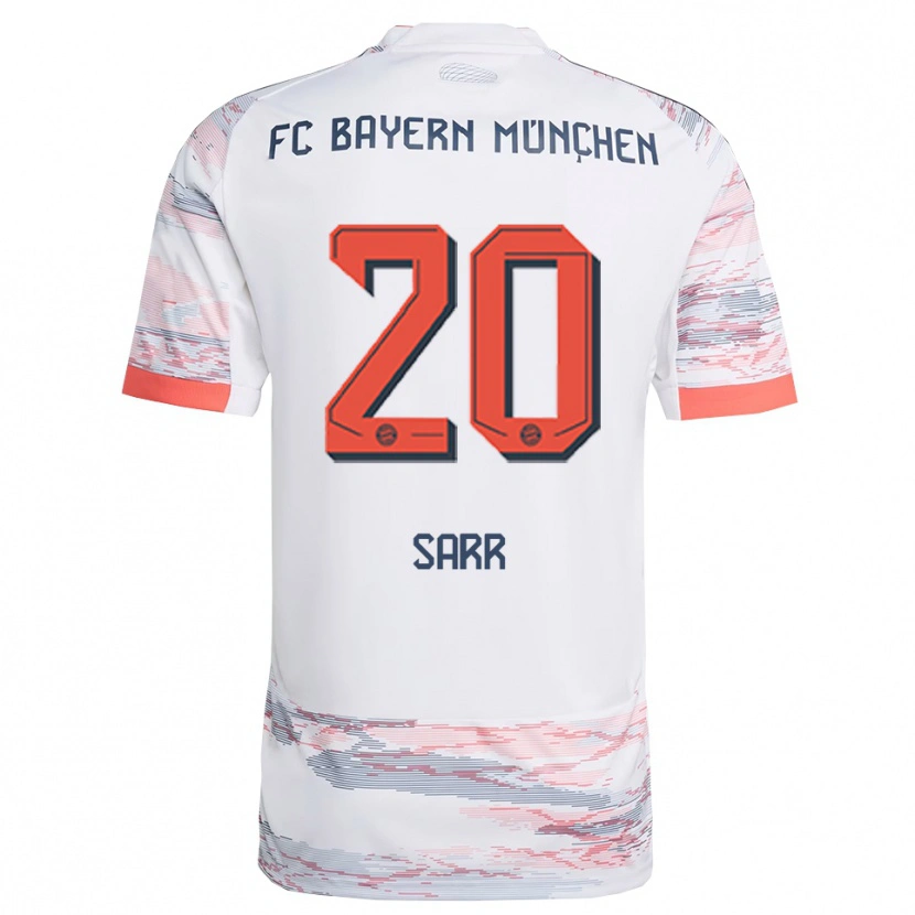 Danxen Dámské Bouna Sarr #20 Bílá Šedá Daleko Hráčské Dresy 2025/26 Dres