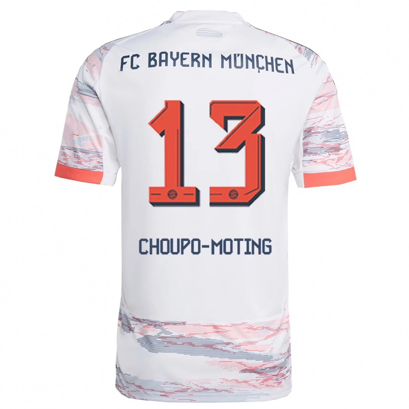 Danxen Dámské Eric Maxim Choupo-Moting #13 Bílá Šedá Daleko Hráčské Dresy 2025/26 Dres