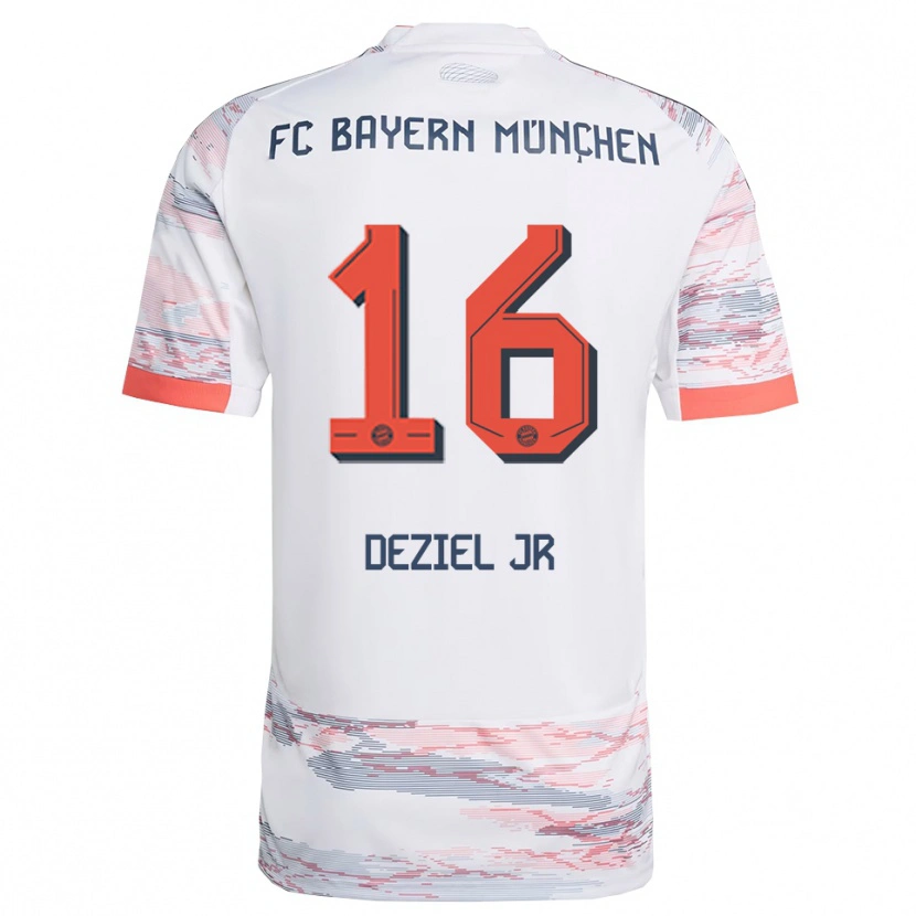 Danxen Dámské Robert Deziel Jr #16 Bílá Šedá Daleko Hráčské Dresy 2025/26 Dres