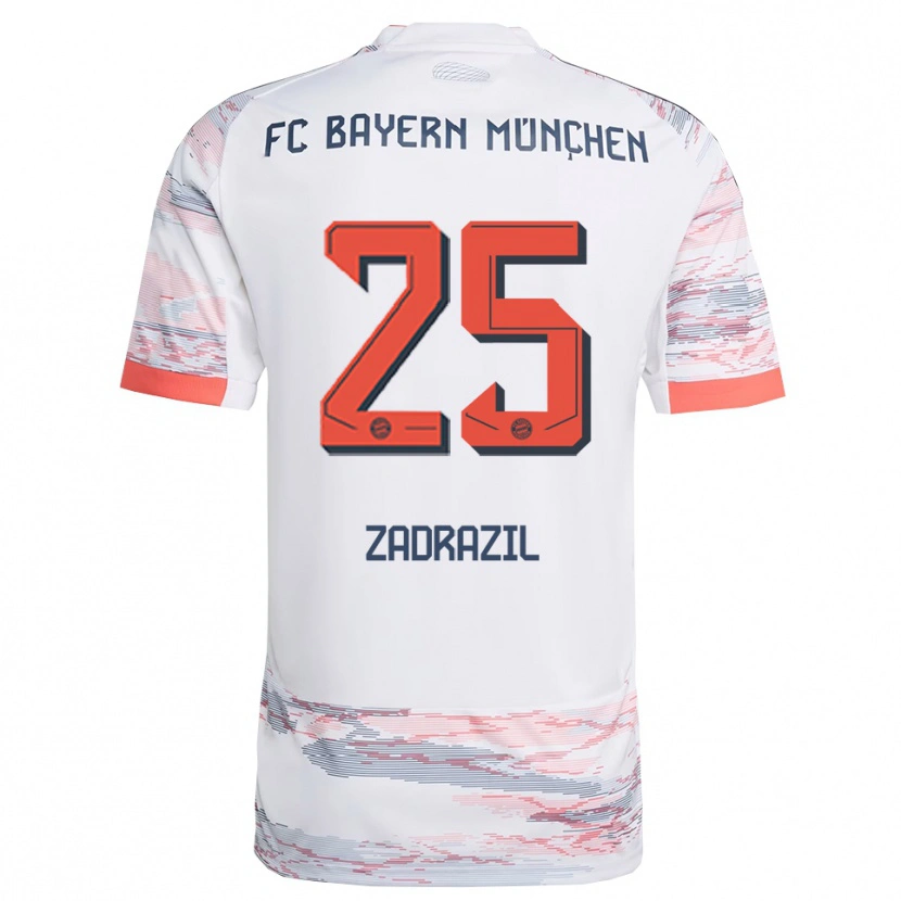 Danxen Dámské Sarah Zadrazil #25 Bílá Šedá Daleko Hráčské Dresy 2025/26 Dres