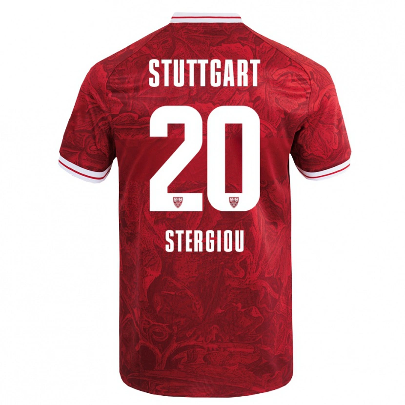 Danxen Dámské Leonidas Stergiou #20 Červená Černá Daleko Hráčské Dresy 2025/26 Dres