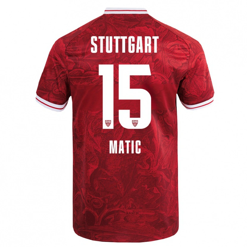 Danxen Dámské Nikolas Matic #15 Červená Černá Daleko Hráčské Dresy 2025/26 Dres