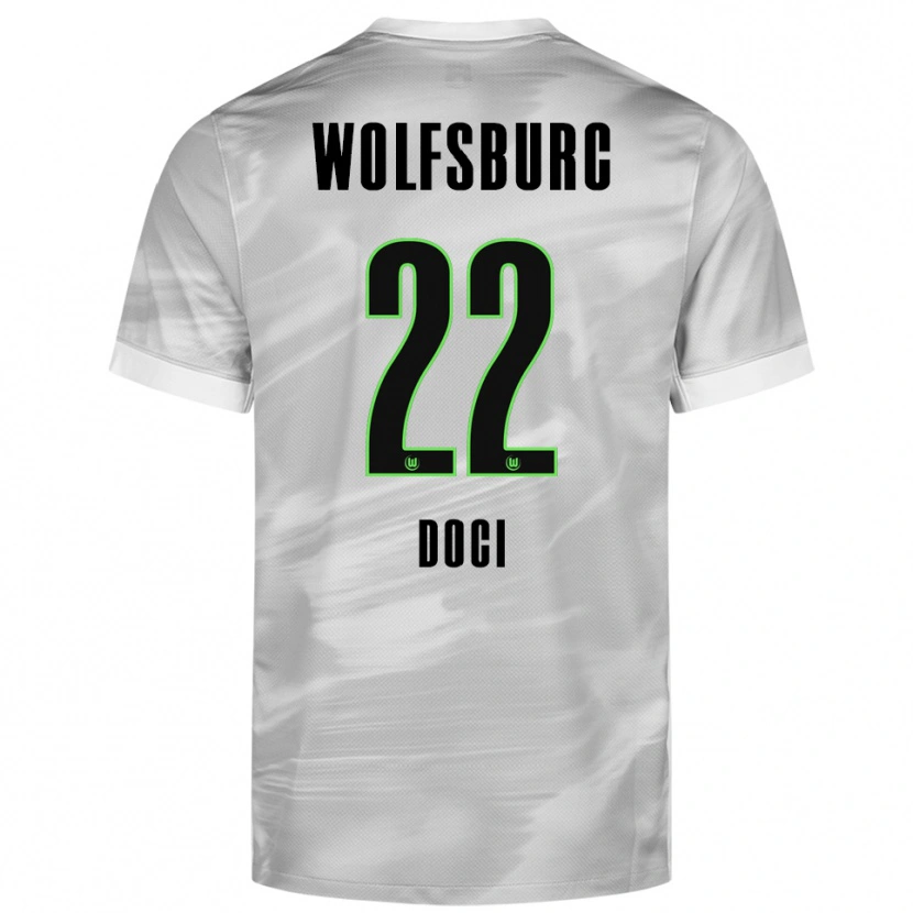 Danxen Dámské Adrian Doci #22 Šedá Bílá Daleko Hráčské Dresy 2025/26 Dres