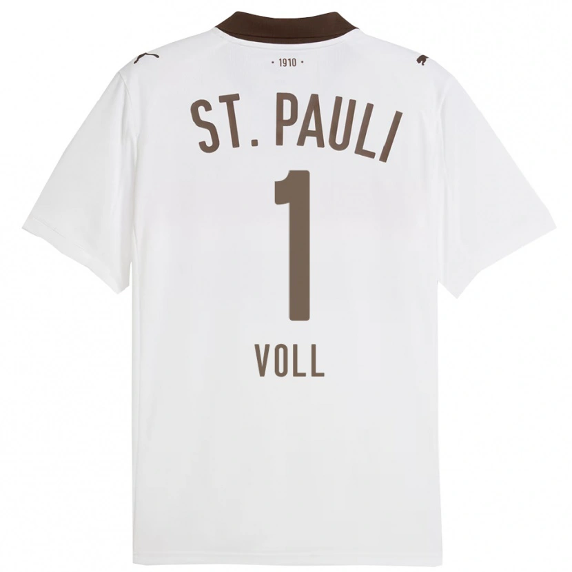 Danxen Dámské Ben Voll #1 Bílá Červená Daleko Hráčské Dresy 2025/26 Dres