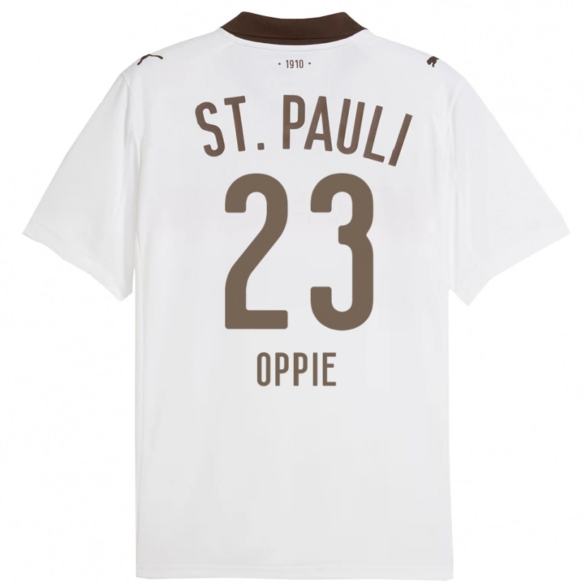 Danxen Dámské Louis Oppie #23 Bílá Červená Daleko Hráčské Dresy 2025/26 Dres