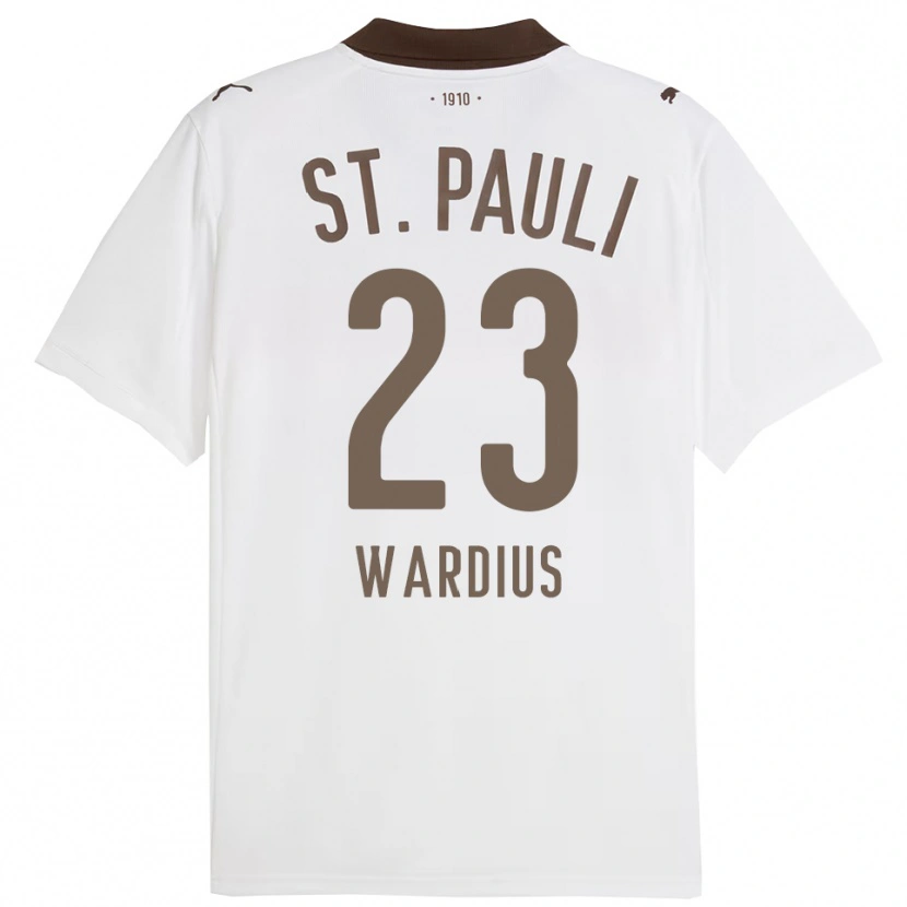 Danxen Dámské Jack Wardius #23 Bílá Červená Daleko Hráčské Dresy 2025/26 Dres