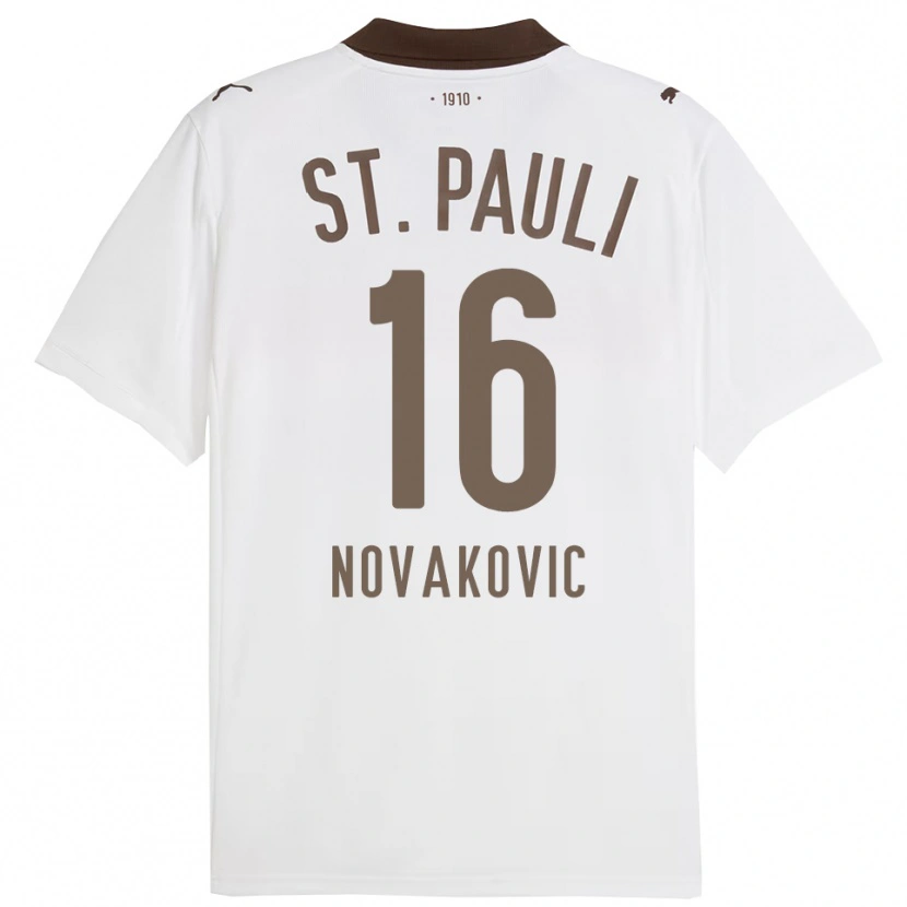 Danxen Dámské Milivoje Novakovic #16 Bílá Červená Daleko Hráčské Dresy 2025/26 Dres