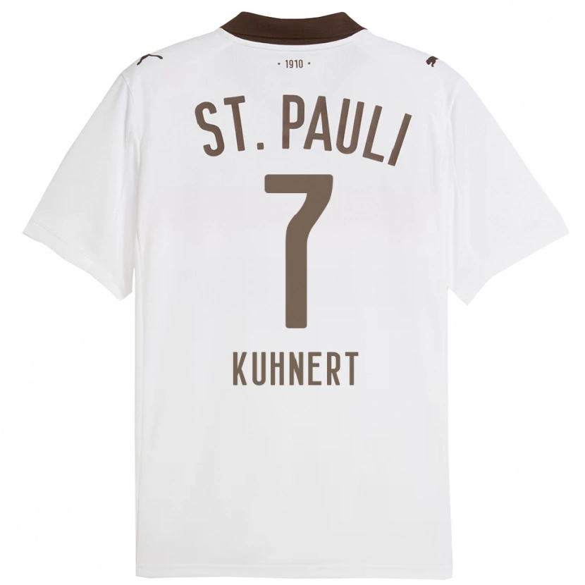 Danxen Dámské Carlotta Kuhnert #7 Bílá Červená Daleko Hráčské Dresy 2025/26 Dres