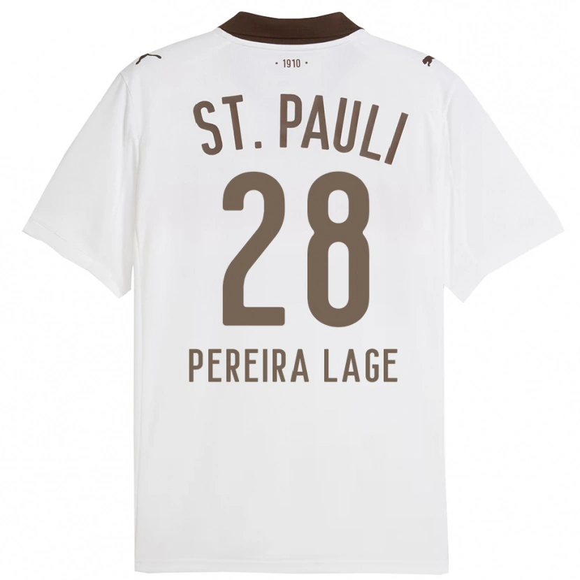 Danxen Dámské Mathias Pereira Lage #28 Bílá Červená Daleko Hráčské Dresy 2025/26 Dres