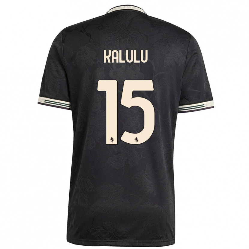 Danxen Dámské Pierre Kalulu #15 Černá Bílá Zelená Třetí Hráčské Dresy 2025/26 Dres