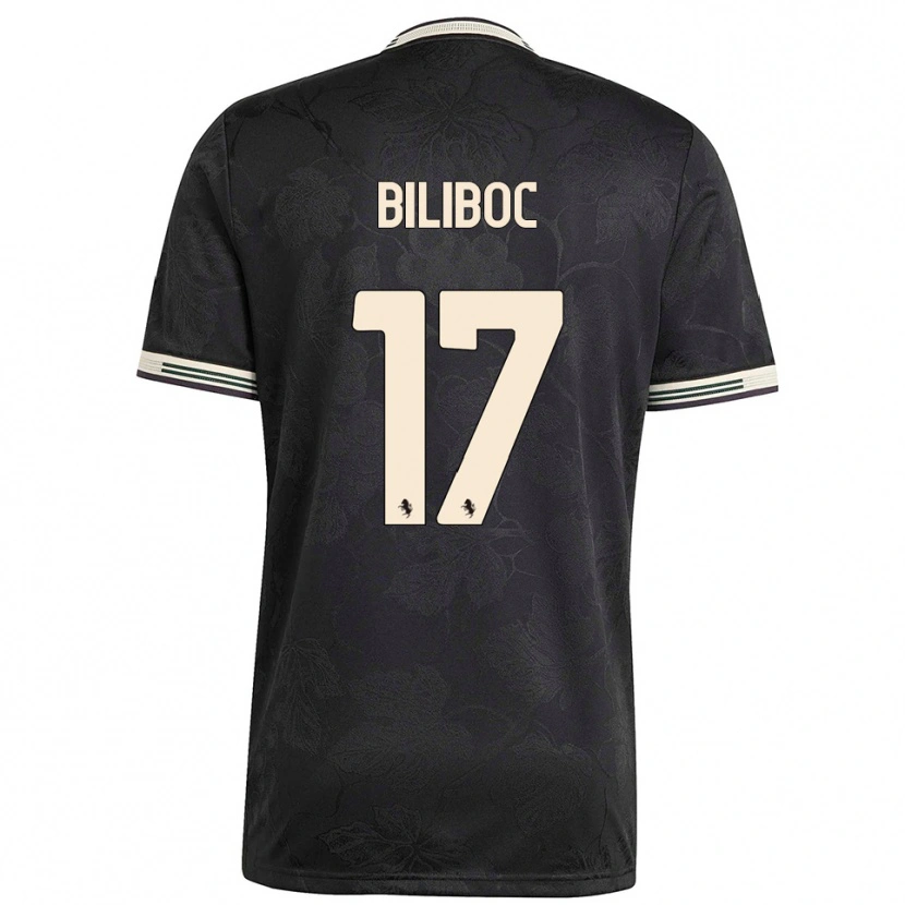 Danxen Dámské Lorenzo Biliboc #17 Černá Bílá Zelená Třetí Hráčské Dresy 2025/26 Dres