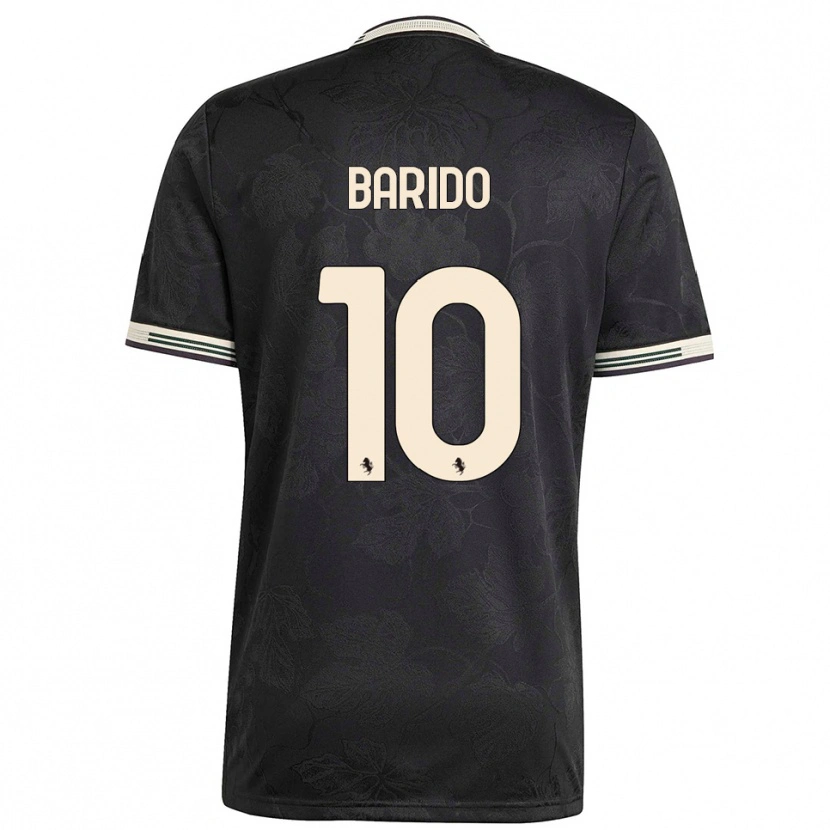 Danxen Dámské Francisco Baridó #10 Černá Bílá Zelená Třetí Hráčské Dresy 2025/26 Dres