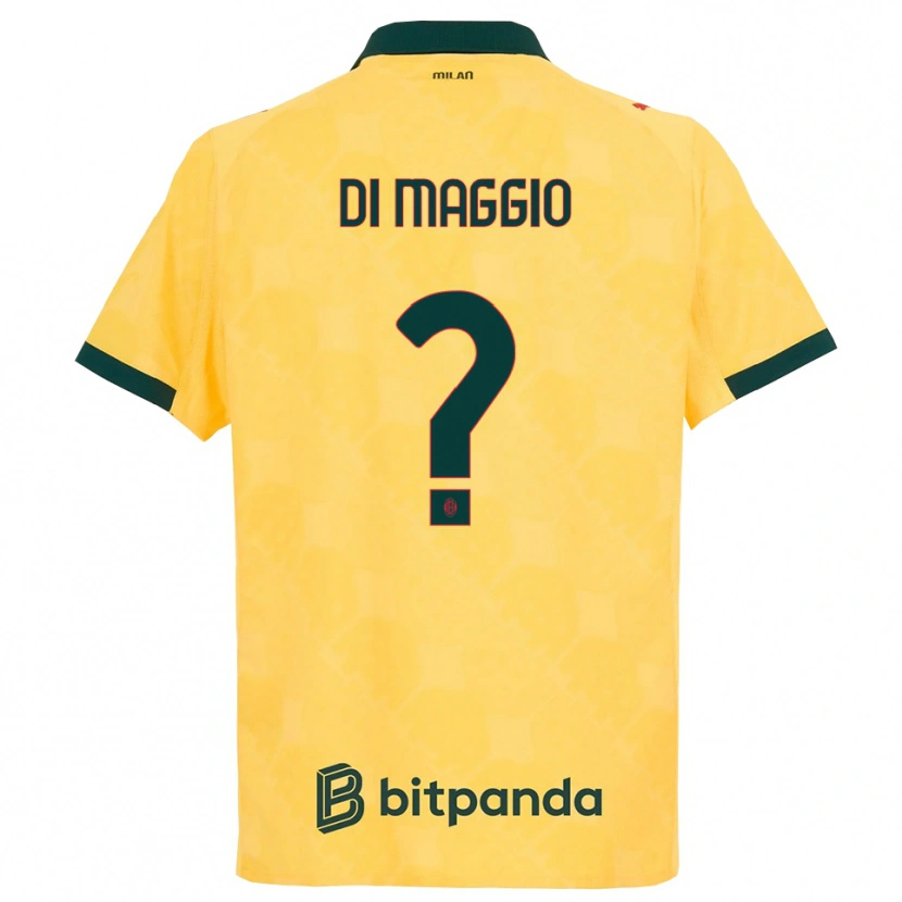 Danxen Dámské Simone Di Maggio #0 Žlutá Černá Třetí Hráčské Dresy 2025/26 Dres