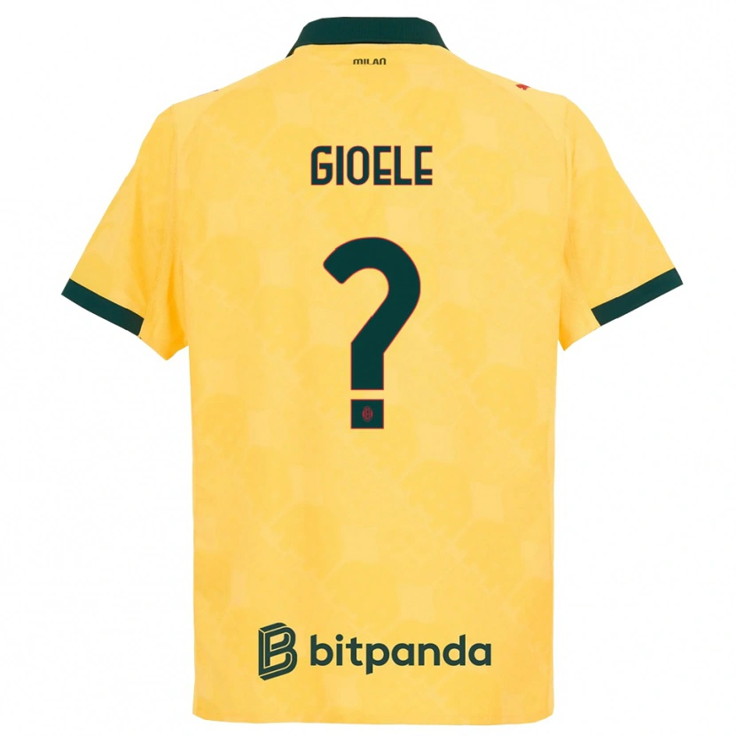 Danxen Dámské Gioele Benedetti #0 Žlutá Černá Třetí Hráčské Dresy 2025/26 Dres