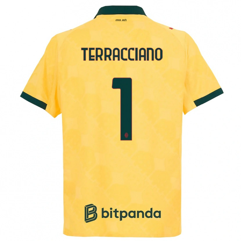 Danxen Dámské Pietro Terracciano #1 Žlutá Černá Třetí Hráčské Dresy 2025/26 Dres