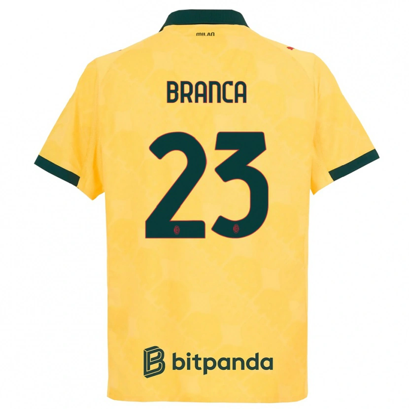 Danxen Dámské Simone Branca #23 Žlutá Černá Třetí Hráčské Dresy 2025/26 Dres