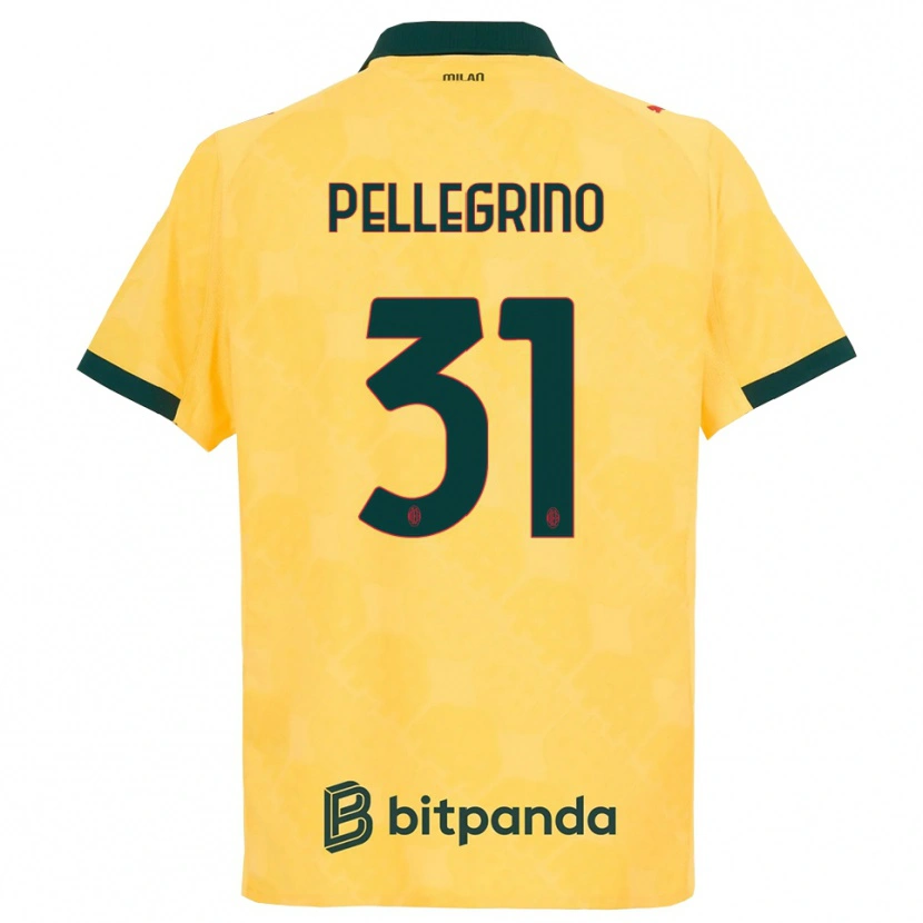 Danxen Dámské Marco Pellegrino #31 Žlutá Černá Třetí Hráčské Dresy 2025/26 Dres