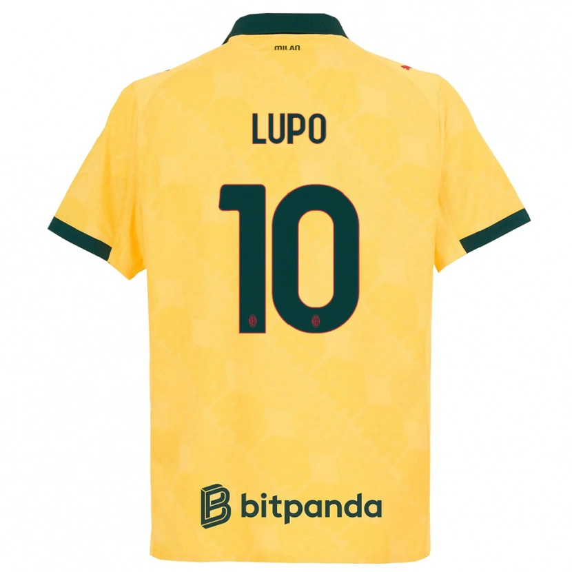 Danxen Dámské Simone Lupo #10 Žlutá Černá Třetí Hráčské Dresy 2025/26 Dres