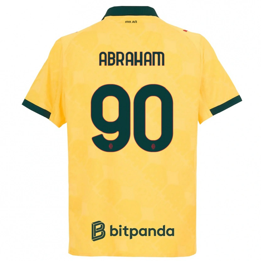 Danxen Dámské Tammy Abraham #90 Žlutá Černá Třetí Hráčské Dresy 2025/26 Dres