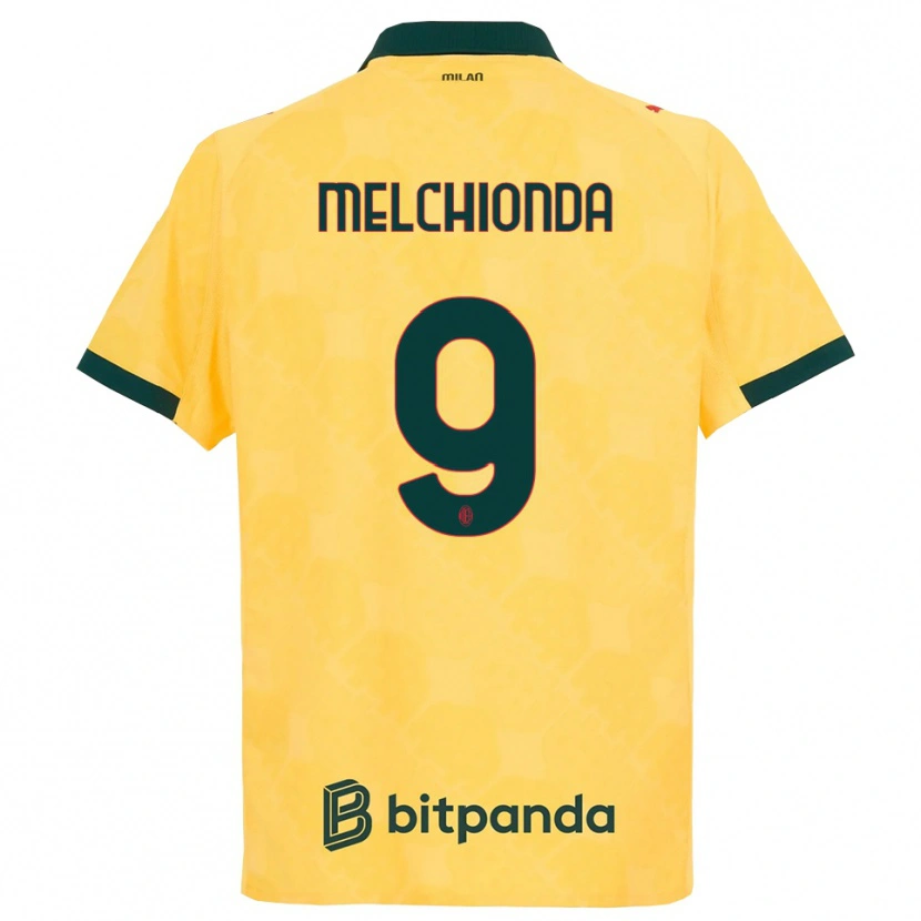 Danxen Dámské Marco Melchionda #9 Žlutá Černá Třetí Hráčské Dresy 2025/26 Dres