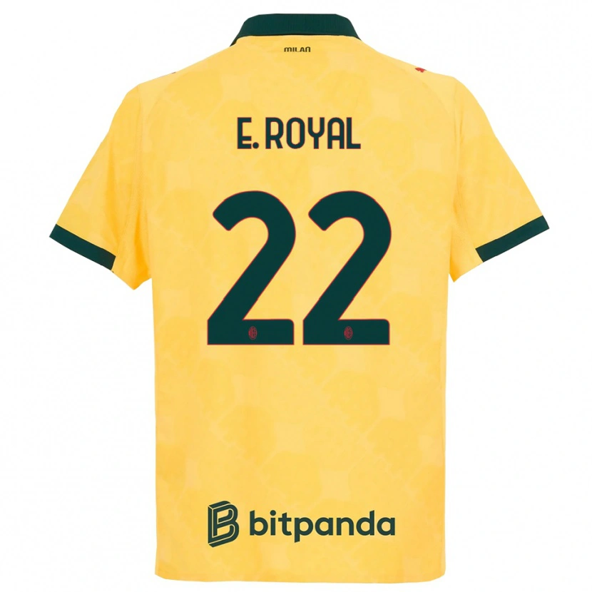 Danxen Dámské Emerson Royal #22 Žlutá Černá Třetí Hráčské Dresy 2025/26 Dres