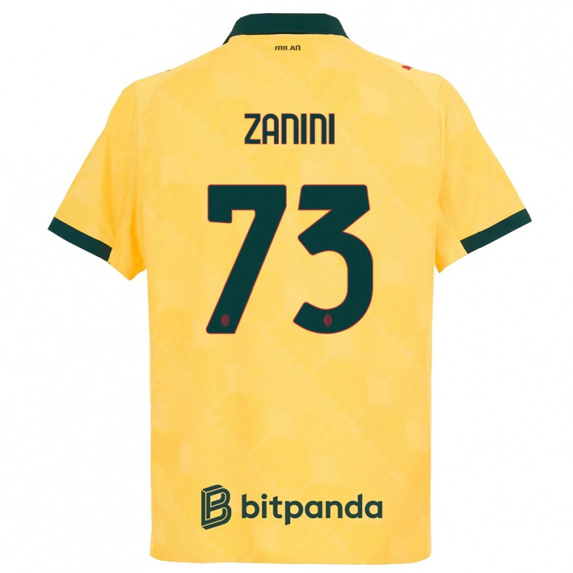 Danxen Dámské Paola Zanini #73 Žlutá Černá Třetí Hráčské Dresy 2025/26 Dres