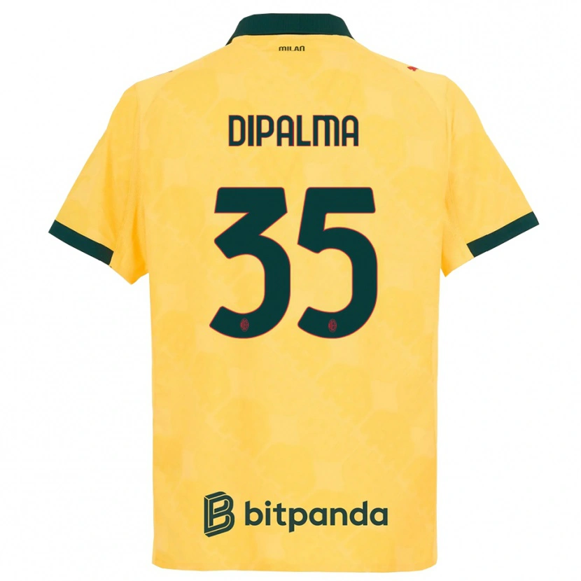 Danxen Dámské Matteo Dipalma #35 Žlutá Černá Třetí Hráčské Dresy 2025/26 Dres