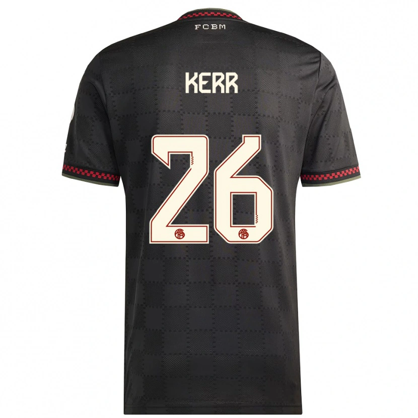 Danxen Dámské Samantha Kerr #26 Černá Bílá Třetí Hráčské Dresy 2025/26 Dres