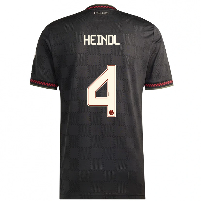 Danxen Dámské David Heindl #4 Černá Bílá Třetí Hráčské Dresy 2025/26 Dres