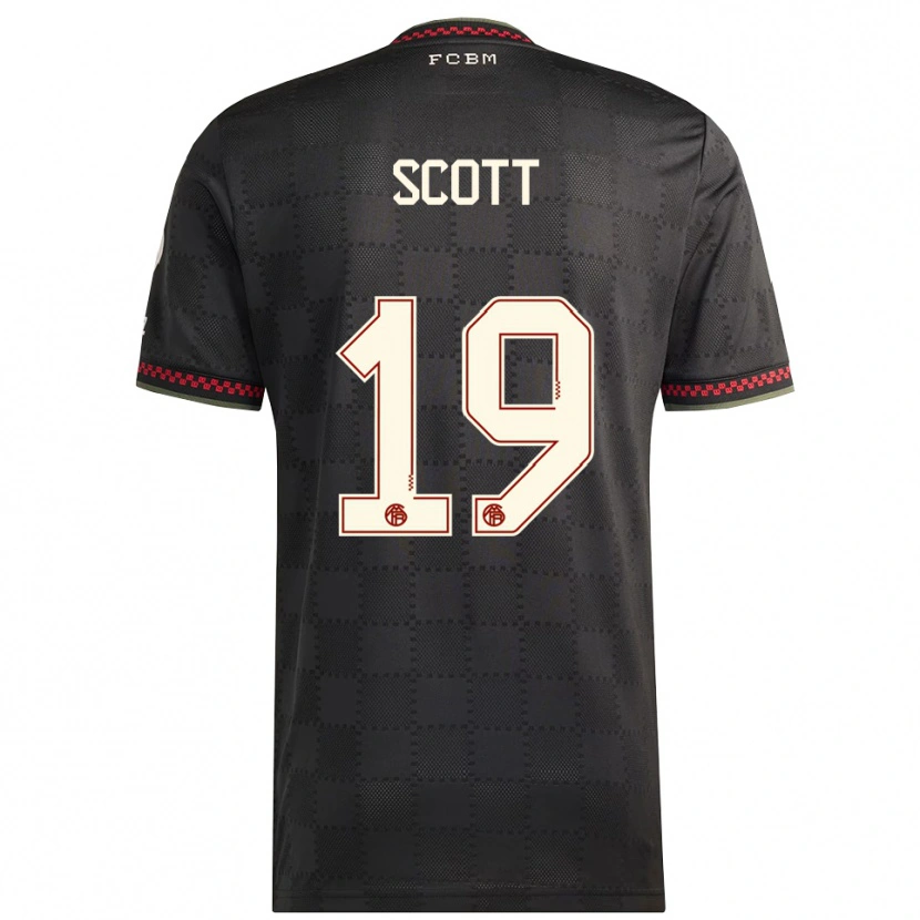 Danxen Dámské Michael Scott #19 Černá Bílá Třetí Hráčské Dresy 2025/26 Dres