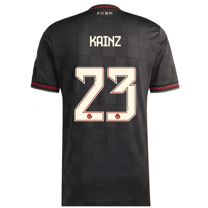Danxen Dámské Manuel Kainz #23 Černá Bílá Třetí Hráčské Dresy 2025/26 Dres