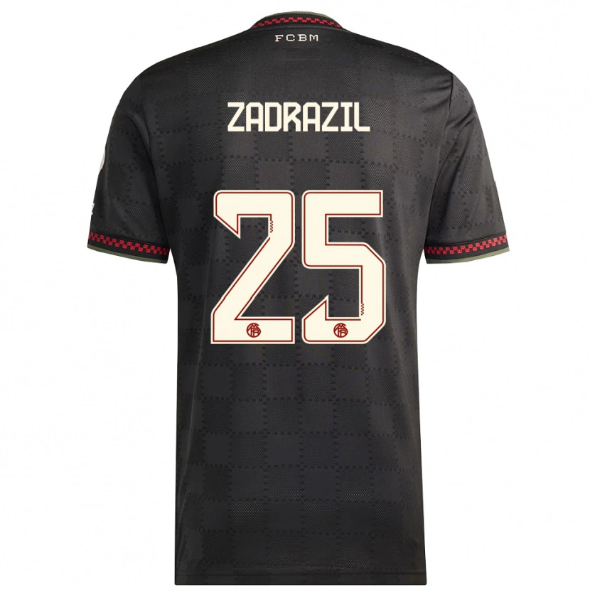 Danxen Dámské Sarah Zadrazil #25 Černá Bílá Třetí Hráčské Dresy 2025/26 Dres
