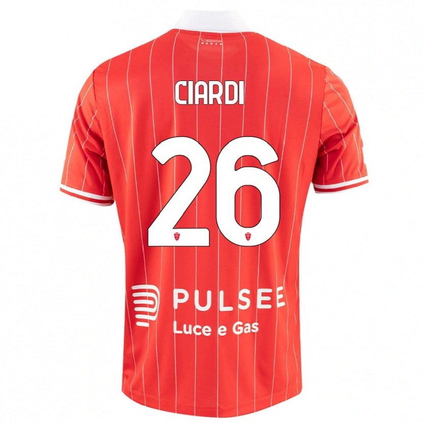 Danxen Dětské Tommaso Ciardi #26 Červenobílá Domů Hráčské Dresy 2025/26 Dres