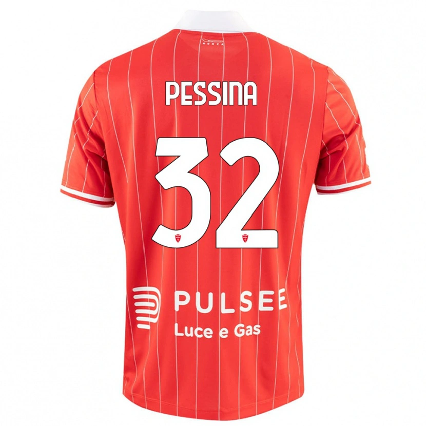 Danxen Dětské Matteo Pessina #32 Červenobílá Domů Hráčské Dresy 2025/26 Dres
