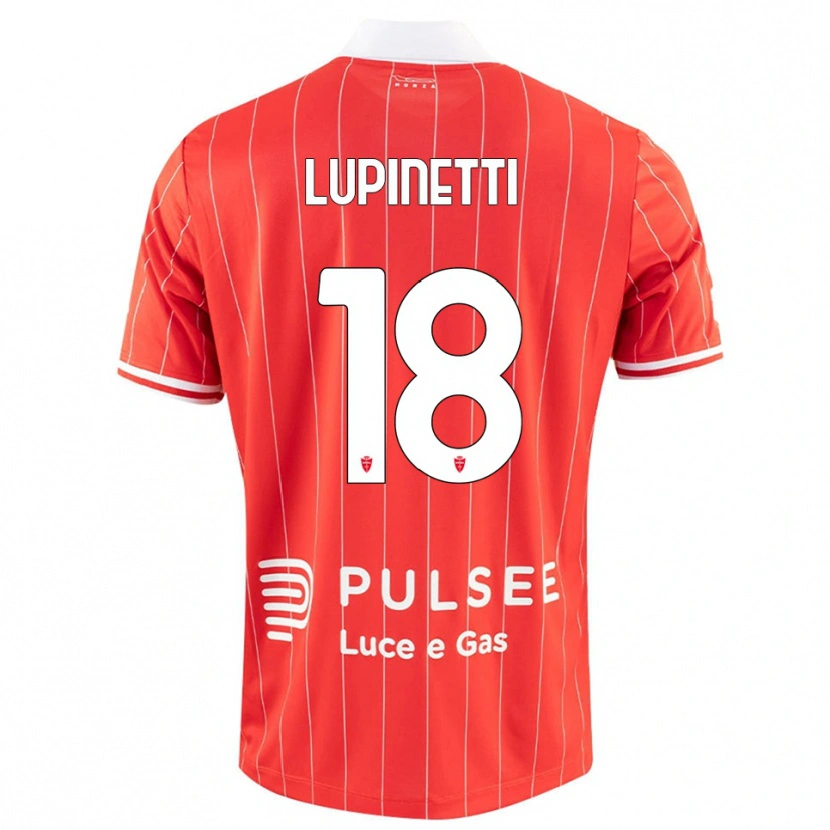 Danxen Dětské Tommaso Lupinetti #18 Červenobílá Domů Hráčské Dresy 2025/26 Dres