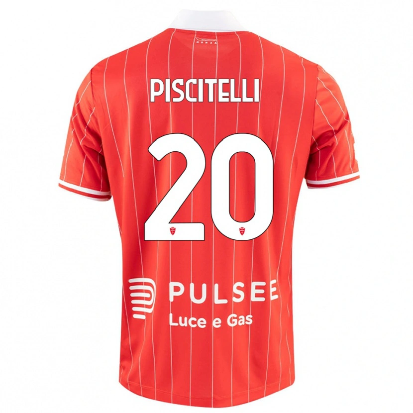 Danxen Dětské Pasquale Piscitelli #20 Červenobílá Domů Hráčské Dresy 2025/26 Dres
