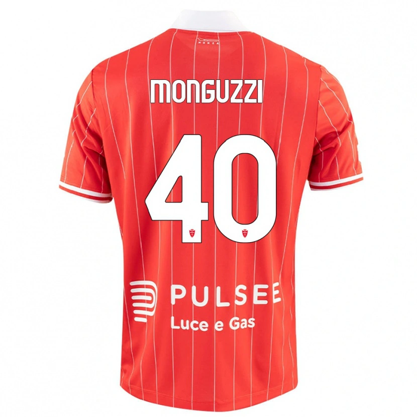 Danxen Dětské Filippo Monguzzi #40 Červenobílá Domů Hráčské Dresy 2025/26 Dres