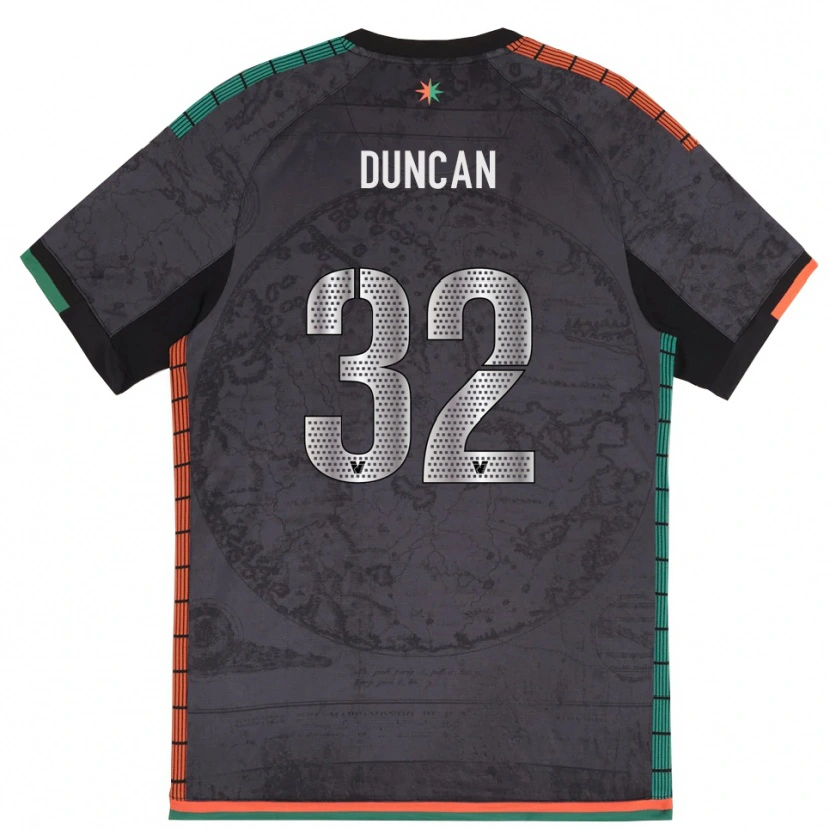 Danxen Dětské Alfred Duncan #32 Tmavě Šedá Domů Hráčské Dresy 2025/26 Dres