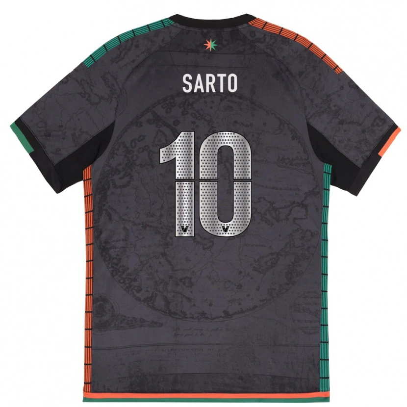 Danxen Dětské Gabriel Sarto #10 Tmavě Šedá Domů Hráčské Dresy 2025/26 Dres