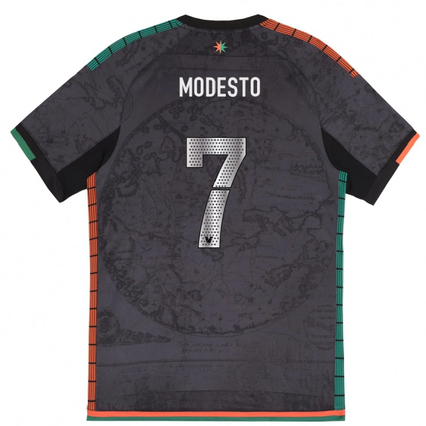 Danxen Dětské Riccardo Modesto #7 Tmavě Šedá Domů Hráčské Dresy 2025/26 Dres