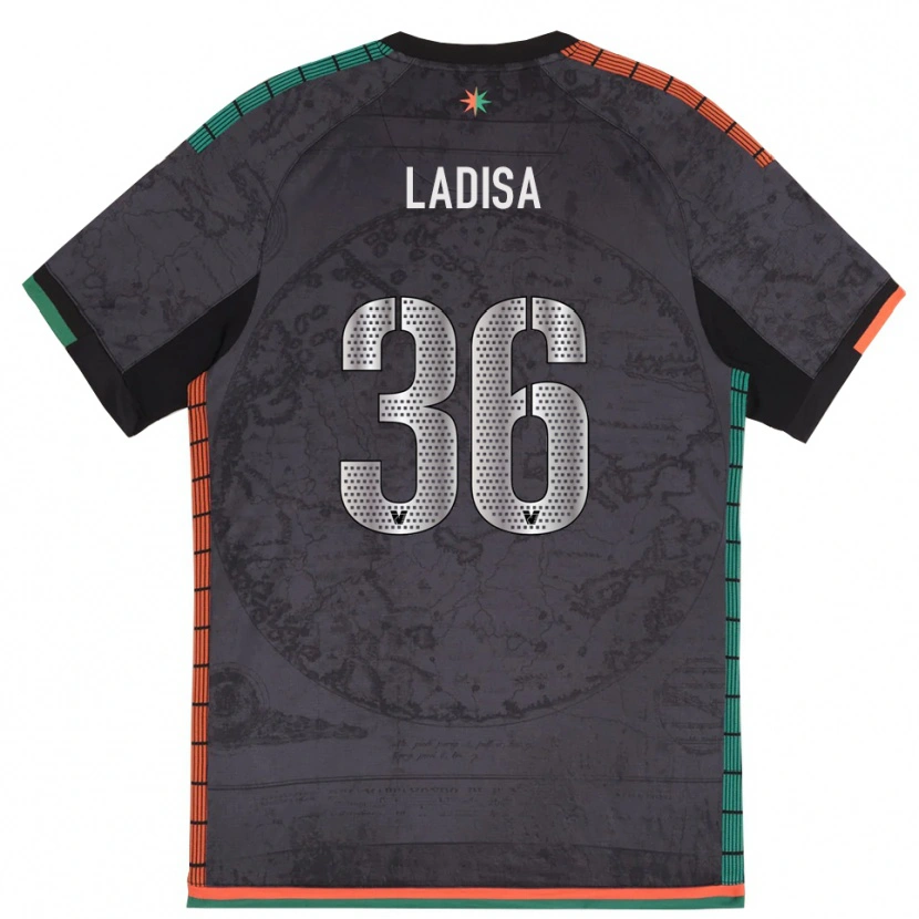 Danxen Dětské Marco Ladisa #36 Tmavě Šedá Domů Hráčské Dresy 2025/26 Dres